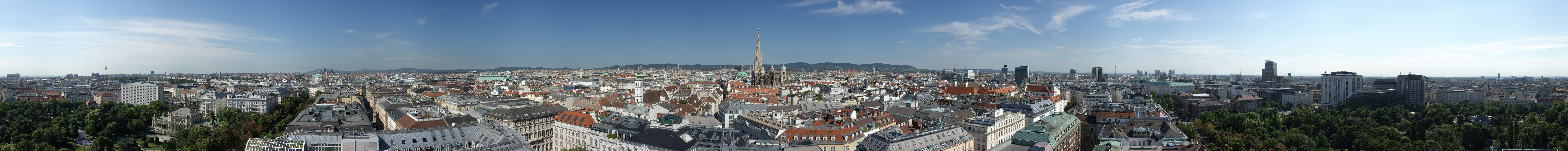 Panorama über die Stadt Wien